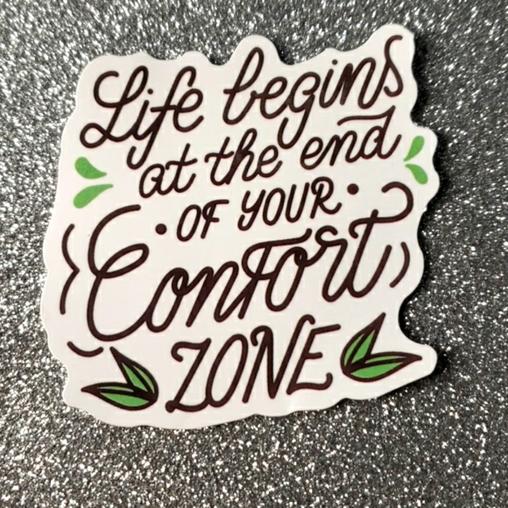 PROVERB WATERPOOF Sticker Quote Comfort Zone